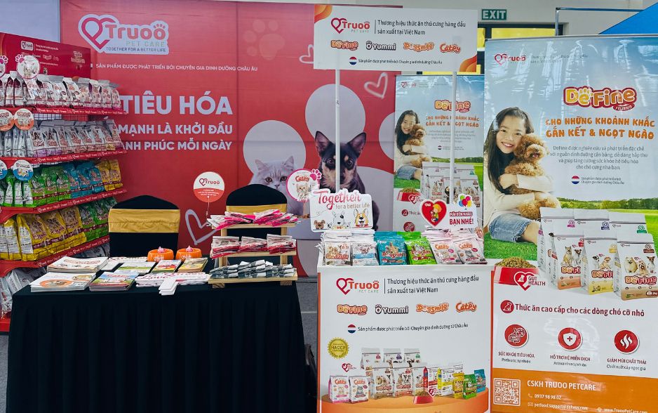 Gian hàng của Truoo Pet Care tại Ngày hội thú cưng Đà Nẵng 2025