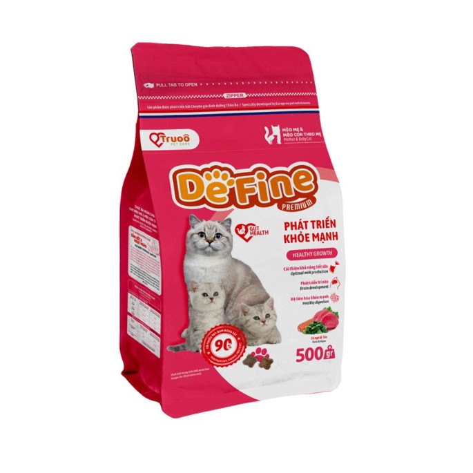Thức ăn cho mèo DeFine Cat - Phát triển khoẻ mạnh | Truoo Pet Care