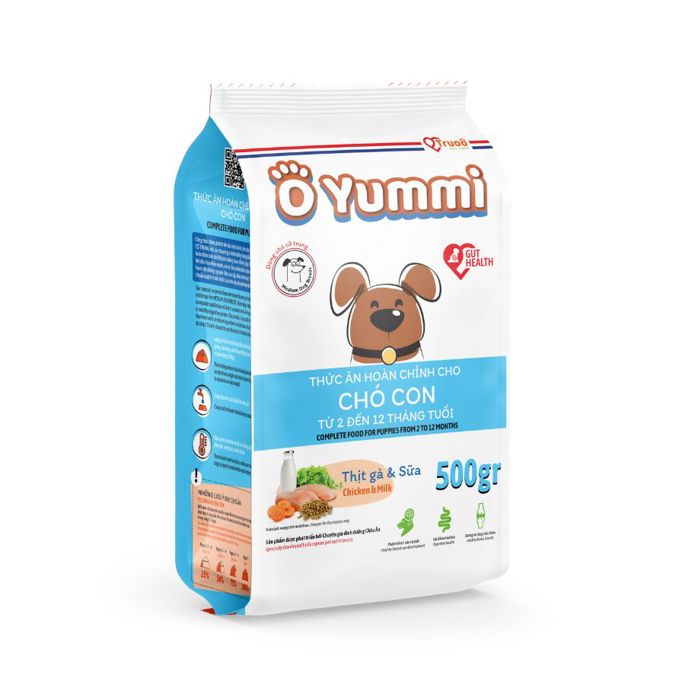 O Yummi Thịt Gà và Sữa - Thức ăn hoàn chỉnh cho chó con | Truoo Pet Care